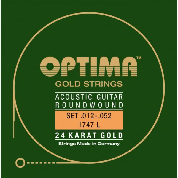 Optima cordes Or 24 K - guitare acoustique 12-52