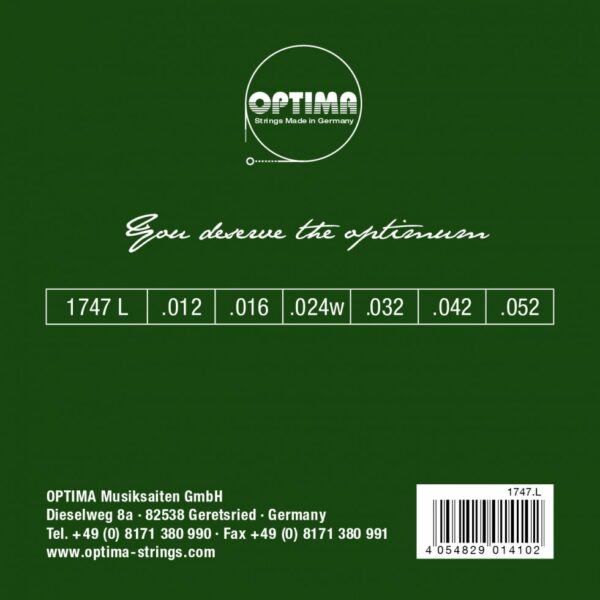 Optima cordes Or 24 K - guitare acoustique 12-52 - Image 2