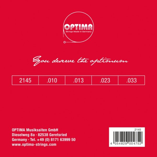 Optima cordes Argent - Mandoline 8 cordes 10-33 - Image 2