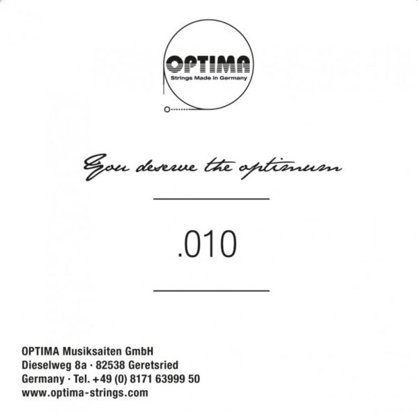 Optima cordes Bronze - guitare .010 corde seule - Image 2