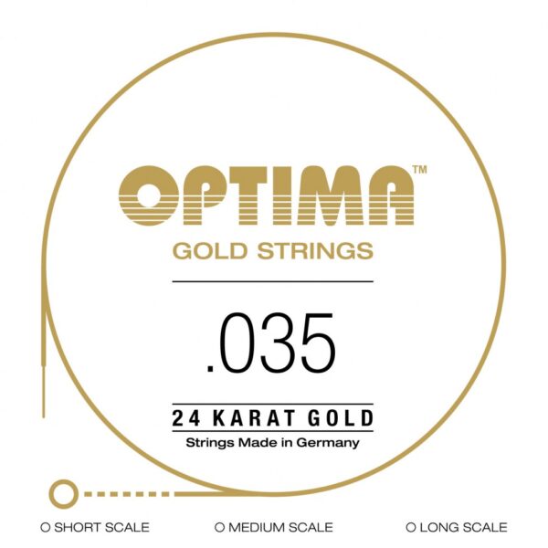 Optima cordes OR 24 K - basse électrique .035 corde seule Super longue échelle