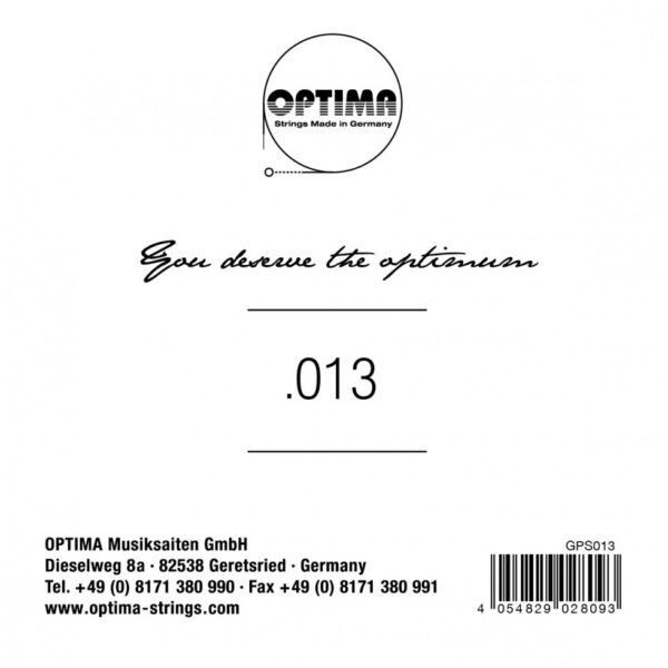Optima cordes Or 24 K - guitare .013 corde seule - Image 2
