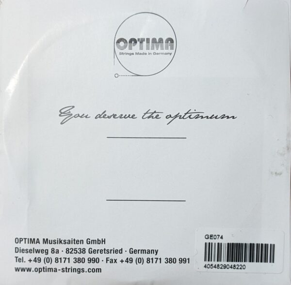 Optima cordes Or 24 K - guitare électrique .074w corde seule - Image 3