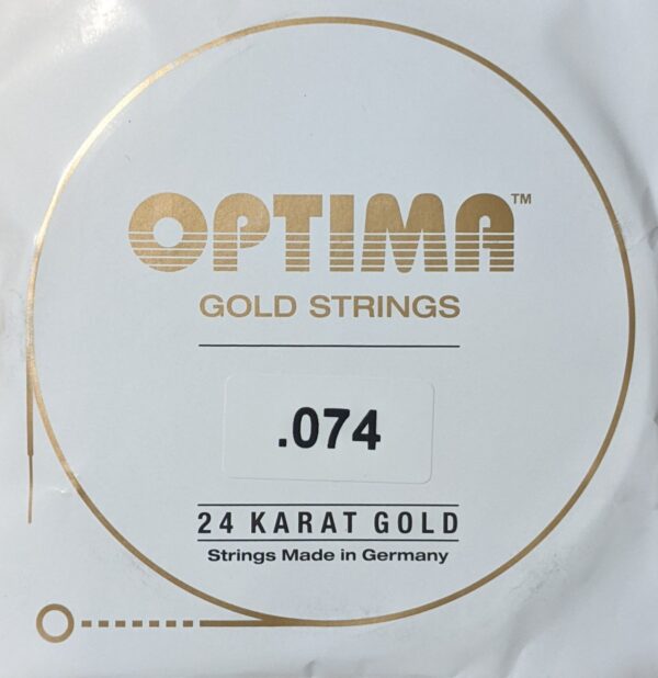Optima cordes Or 24 K - guitare électrique .074w corde seule
