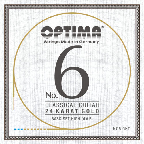 Guitare classique haute tension – cordes Optima Or 24K. Basses puissantes, son stable et fabrication allemande de qualité.