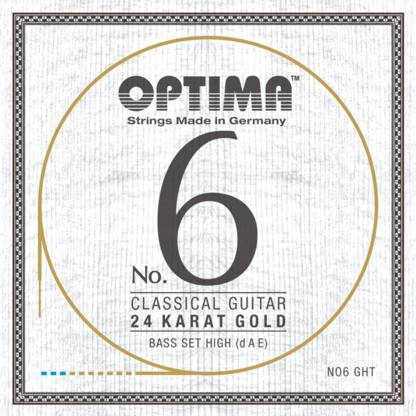 Guitare classique haute tension – cordes Optima Or 24K. Basses puissantes, son stable et fabrication allemande de qualité.