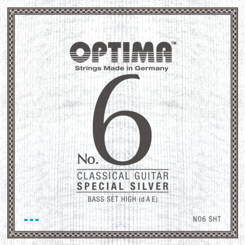 Cordes de guitare classique - Optima No.6 Argent ensemble basse haute tension