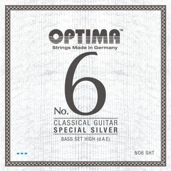 Cordes de guitare classique - Optima No.6 Argent ensemble basse haute tension