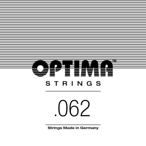 Optima cordes Chrome - guitare électrique .062w corde seule