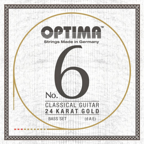 Cordes de guitare classique - Optima Or 24 K No.6 ensemble basse